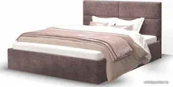 Кровать MLK Сити 200x160 (Велюр/Rock 12 Серо-фиолетовый)
