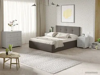 Кровать Ormatek Uno 140x200 (рогожка, тетра мраморный)