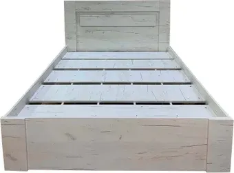 Кровать Поставымебель 145x207.7x99.9 КМС-Е-01 (без матраца, дуб крафт белый)
