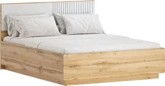 Кровать Речицадрев Адель 160x200 Р396.07 (дуб вотан SWN/пудра)