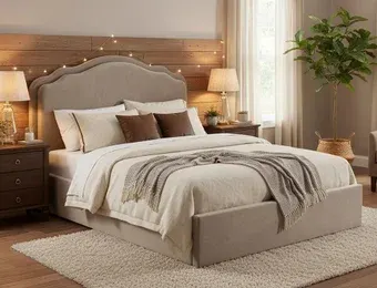 Кровать Signal Florencja Velvet Bluvel 40 160/200 (темно-бежевый)