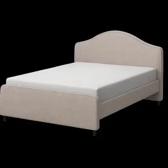 Кровать Sonit Dana 140x200 шенилл Eclipse (01 светло-бежевый)
