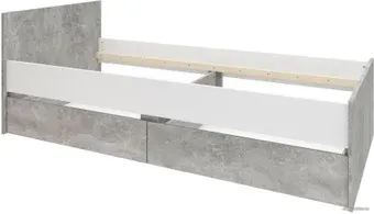 Кровать Stolline Биллунд СТЛ.377.04 200x90 (бетон/белый)