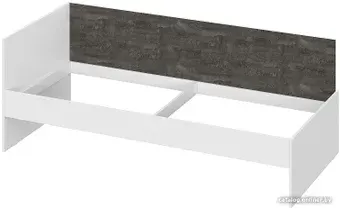 Кровать-тахта NN мебель Анри 90x200 00-00108911 (белый текстурный/железный камень)
