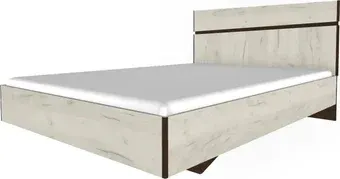 Кровать Заречье Крафт Мод.КТ3в 140х200 (дуб крафт белый/венге)