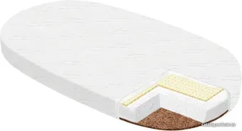 Матрас Indigo Lux Life 75x125 (овал, стеганный трикотаж)