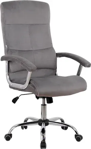 Офисное кресло King Style SHL-8 Sane Velvet Chrome (велюр, серый)
