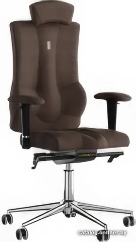Офисное кресло Kulik System Elegance (азур, шоколад с подголовником)