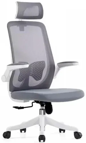 Офисное кресло SitUp Amelia PL White (сетка Gray/ткань Gray)