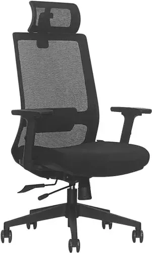 Офисное кресло SitUp Madrid LUX PL black (сетка Black/ткань Black)