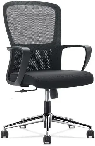 Офисное кресло SitZone U-069B (хром/черный)
