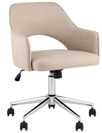 Офисное кресло Stool Group Кларк Clarkson Linen Beige (рогожка, бежевый)