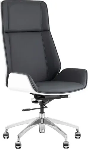Офисное кресло TopChairs Crown SN A312 8386-16 White Back (серый/голубой)