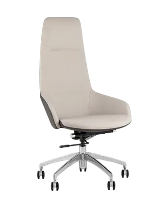 Офисное кресло TopChairs Soulo A308 8371-12/1 (бежевый/серый)
