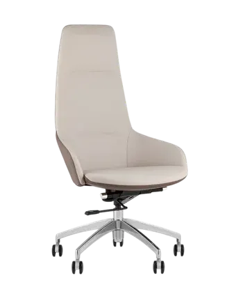 Офисное кресло TopChairs Soulo A308 8371-6/1 (бежевый/коричневый)