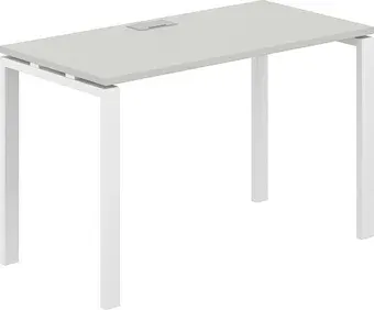 Офисный стол Norden 120х60х75 SG.201.SH.63.WH (белый/серый бархат)