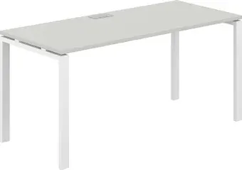 Офисный стол Norden 160х70х75 SG.206.SH.63.WH (белый/серый бархат)
