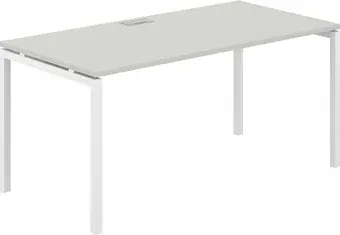 Офисный стол Norden 160х80х75 SG.209.SH.44.WH (белый/серый бархат)