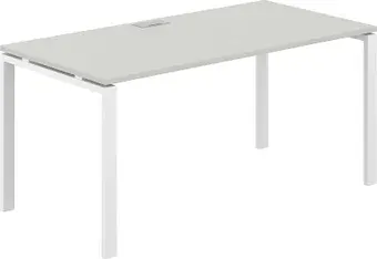 Офисный стол Norden 160х80х75 SG.209.SH.63.WH (белый/серый бархат)