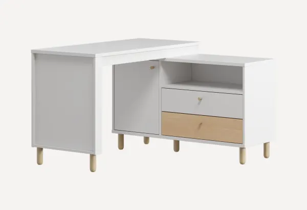 Письменный стол Дикинс 118x120 Белый