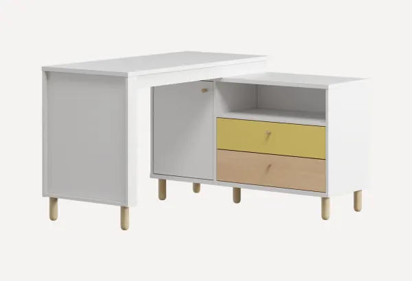 Письменный стол Дикинс 118x120 Желтый