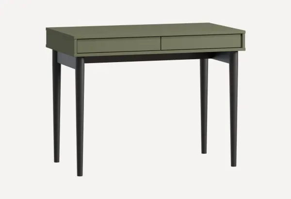 Письменный стол Эльси 100x55 Оливковый/Черный