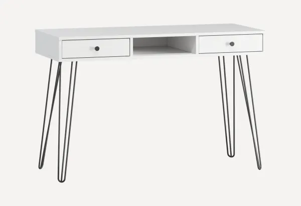 Письменный стол Крейн-1 120x50 Белый/Черный