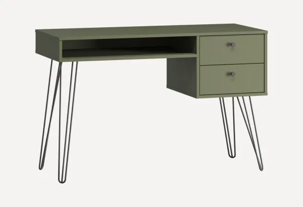 Письменный стол Крейн-2 120x50 Оливковый/Черный