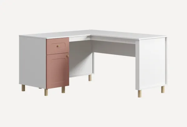Письменный стол Велди 150x140 Розовый