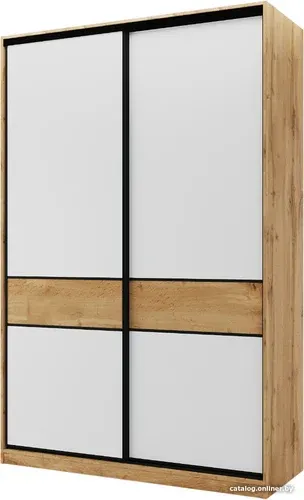 Шкаф-купе Doma СТМ SLIM 150-60-230 2D (дуб вотан/белый)