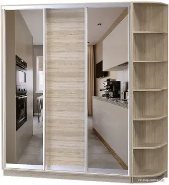 Шкаф-купе Vivat Mebel D3-07 220x60 (дуб сонома)