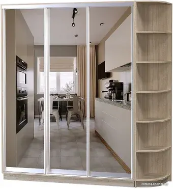 Шкаф-купе Vivat Mebel D3-08 220x60 (дуб сонома)