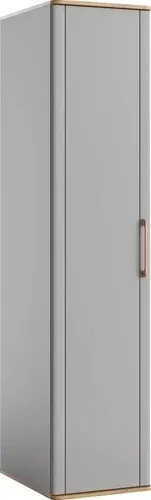 Шкаф-пенал Modula Карпин INV01HP-1D-502/621/2204(05) (дуб натюрель/серый)