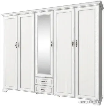 Шкаф распашной Anrex Tiffany 5DG2S Z (вудлайн кремовый)