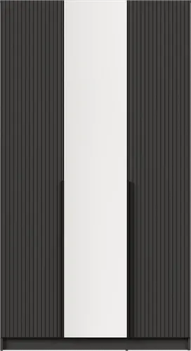 Шкаф распашной Black Red White SZF2D1L (графит/графит)