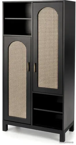 Шкаф распашной Halmar Bali Reg-1 (черный)