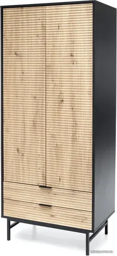 Шкаф распашной Halmar Murano S-1 (дуб артизан/черный)