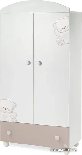 Шкаф распашной Italbaby Jolie 070.6405-0530 (белый/шоколад)