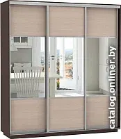 Шкаф распашной ИволандТрейд ККК 180-220-60 (дуб молочный/венге магия)