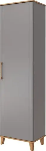 Шкаф распашной Modula Карпин INV01HP-1D-618/425/2205(05) (дуб натюрель/серый)