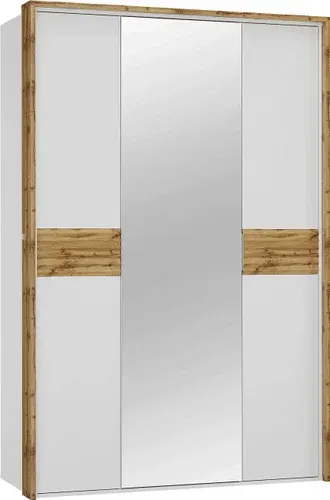 Шкаф распашной Modula Сэлва INV04HP-2D2Z-1450/636/2176(02) (дуб натюрель/белый премиум)