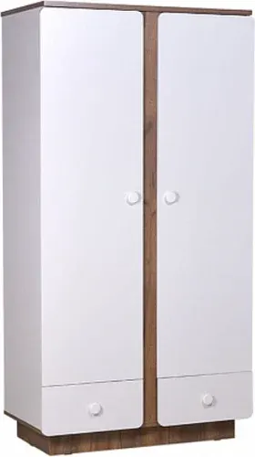 Шкаф распашной Polini Kids Ameli 4010 с ящиками 0002763.174 (белый/дуб крафт золотой)