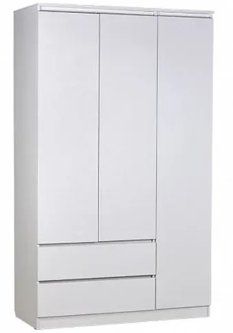 Шкаф распашной Polini Kids Simple 1915 с ящиками 0002799.9 (белый)