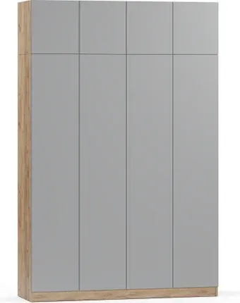 Шкаф распашной Soma Lord Lite 160x240 (дуб крафт золотой/серый)