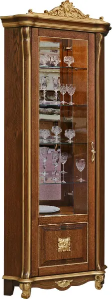 Шкаф с витриной «Алези Люкс» П1.349.0.13-01 (П350.13-01л) — фото 1