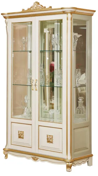 Шкаф с витриной «Алези Люкс» П1.349.0.19 (П350.19л)