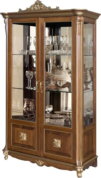 Шкаф с витриной «Алези Люкс» П1.349.0.19 (П350.19л) — фото 2