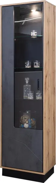 Шкаф с витриной «Лайн» П6.619.0.01-01 (П619.01)