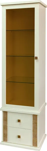 Шкаф с витриной «Тунис» П6.343.0.21-01 (П343.21Ш)