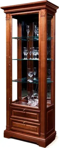 Шкаф-витрина Гомельдрев ГМ 5906-01 Береза (мокко)